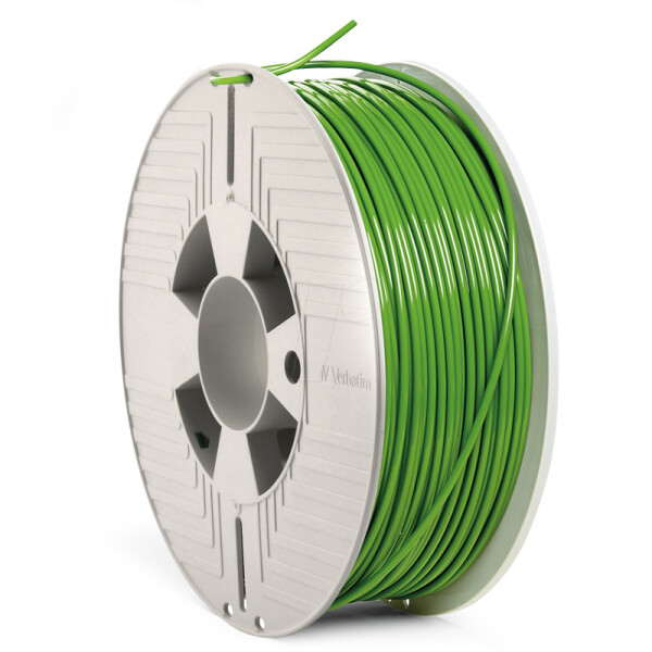 Verbatim PLA Filament - Grün - 55334 - 2,85mm - 1kg - Ansicht Spule mit Verpackung