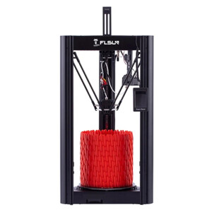FLSUN SR Delta 3D-Drucker Bausatz - 260x260x330mm Ansicht mit Druckteil