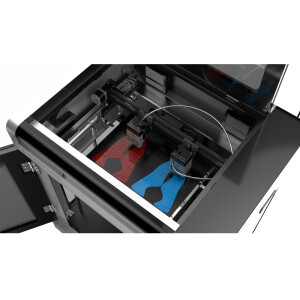 Flashforge Creator 4-A HT 3D-Drucker - 400x350x500mm Detailansicht IDEX Dual Extruder in Funktion