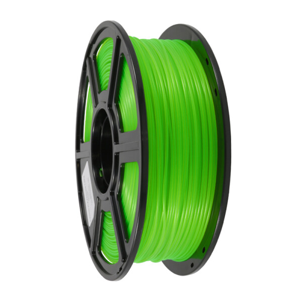 Flashforge PLA Filament - Grün Transparent - 1,75 mm - 1 kg - Ansicht Spule