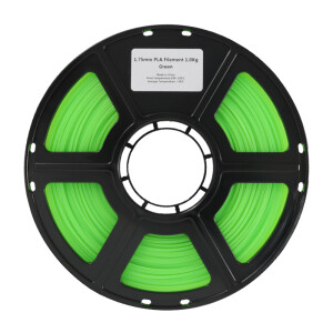 Flashforge PLA Filament - Grün Transparent - 1,75 mm - 1 kg - Ansicht Seite