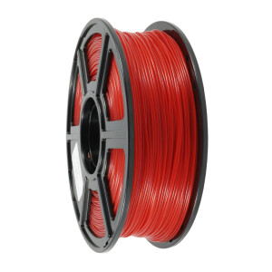 Flashforge PLA Filament - Rot Transparent - 1,75 mm - 1 kg - Ansicht Spule