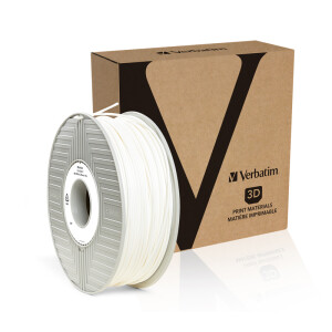 Verbatim ABS Filament - Weiß - 55034 - 2,85mm - 1kg - Ansicht Spule mit Verpackung