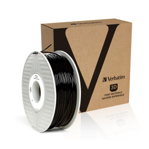 Verbatim ABS Filament - Schwarz - 55033 - 2,85mm - 1kg - Ansicht Spule mit Verpackung