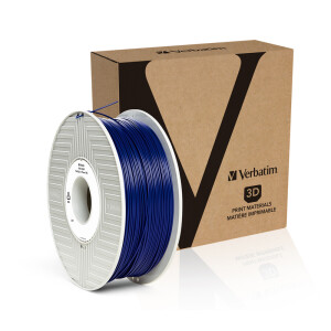 Verbatim PLA Filament - Blau - 55322 - 1,75mm - 1kg - Ansicht Spule mit Verpackung