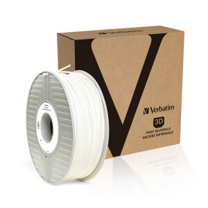 Verbatim PLA Filament - Weiß - 55328 - 2,85mm - 1kg - Ansicht Spule mit Verpackung