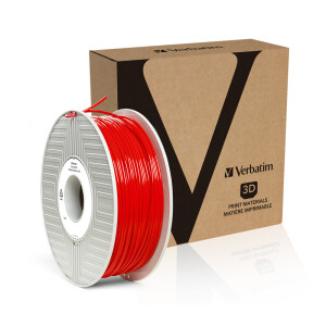 Verbatim PLA Filament - Rot - 55330 - 2,85mm - 1kg - Ansicht Spule mit Verpackung