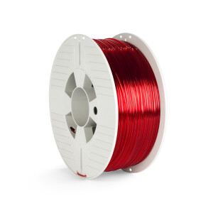 Verbatim PETG Filament - Rot Transparent - 55054 - 1,75mm - 1kg - Ansicht Spule