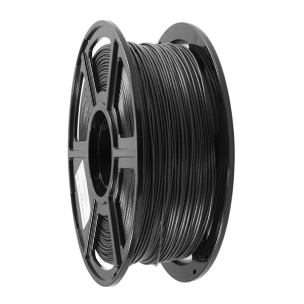 Flashforge PETG-CF (Carbon) Filament - Schwarz - 1,75 mm - 1kg - Ansicht Spule vorne