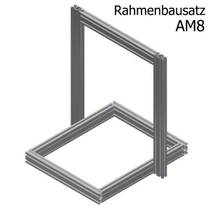 Aluminiumprofile AM8 Rahmenbausatz B-Typ Nut 6 Silber...
