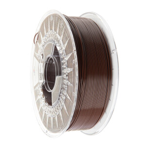 Spectrum Filaments PETG Premium - Chocolate Brown - 1,75mm - 1kg - Ansicht Spule vorne