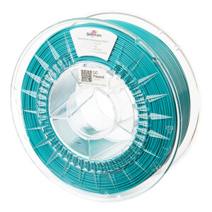 Spectrum Filaments PETG Premium - Turquoise Blue - 1,75mm - 1kg - Ansicht Spule Seite