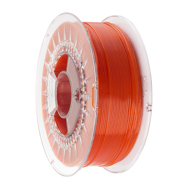 Spectrum Filaments PETG Premium - Transparent Orange - 1,75mm - 1kg - Ansicht Spule Seite