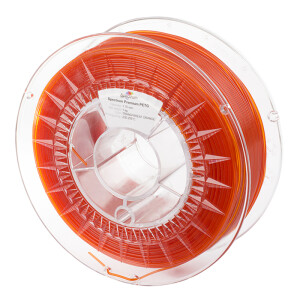Spectrum Filaments PETG Premium - Transparent Orange - 1,75mm - 1kg - Ansicht Spule Seite