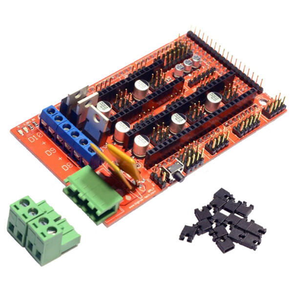 3D-Druckerkit LANTRO JS 12864 Controller A4988 Spanplatten-Teile für Reprap geeignet für CH340 3D-Druckerkit RAMPS 1.4 