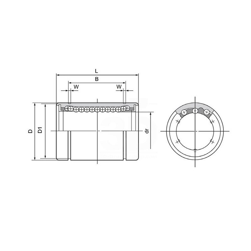 3D Drucker/Graviermaschine Linearkugellager 10 stücke LM8UU 8mm stahl Linearkugellager Gleitblock Für Linearführungsschiene 