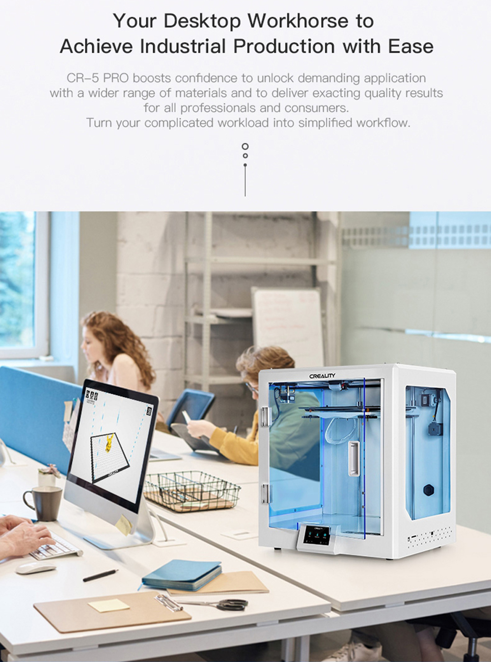 Creality3D CR-5 Pro H - 3D-Drucker als industrielles Arbeitsgerät