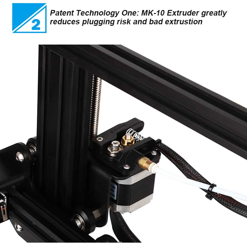 Creality3D Ender 3 3D-Drucker Bausatz - 220x220x250mm - Patentierter MK-10 Extruder
