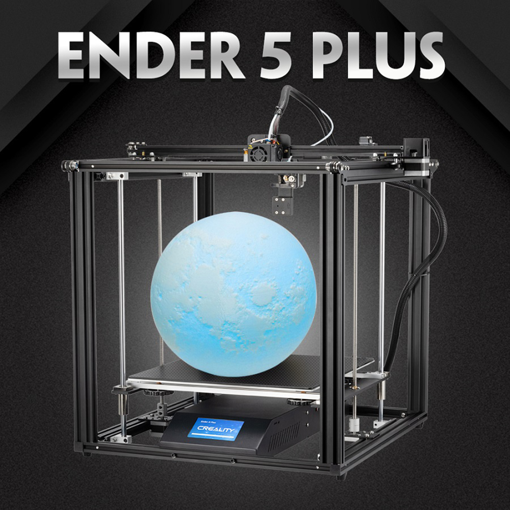 Creality3D Ender 5 Plus 3D-Drucker Bausatz - 350x350x400mm - Ender 5 Plus mit 3D-Globus