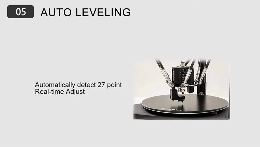 FLSun Q5 Delta 3D-Drucker Bausatz - 200x200x200mm - Auto Leveling Funktion